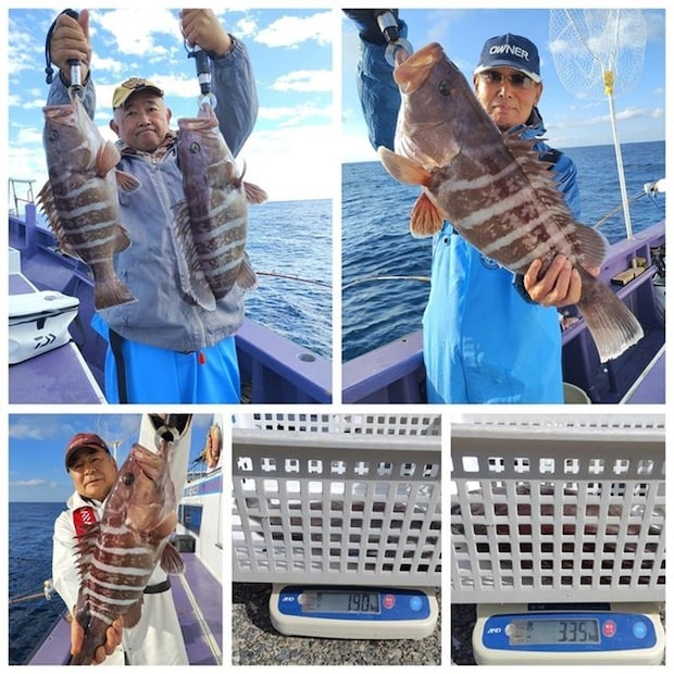 【釣果速報】千葉県春栄丸で最大3.35kgのマハタキャッチ！良型ヒラメもヒットし全員大満足の釣果！