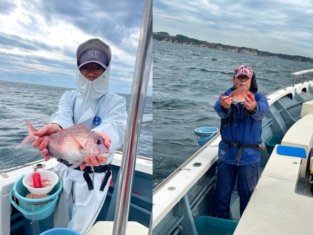 【釣果速報】神奈川県佐円丸で食べ頃サイズの良型1.20kgマダイ上がる！あなたも記録更新を狙ってみませんか？