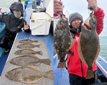 【釣果速報】海況悪い中、千葉県第三松栄丸で獲れるヒラメがデカい！さあ、ビッグドリームを掴みに行こう！