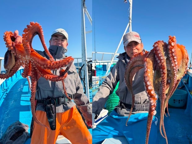 【釣果速報】茨城県清栄丸でマダコフィーバー！最大3.00kgの大ダコも浮上！？年末はタコ釣行に挑戦しませんか？
