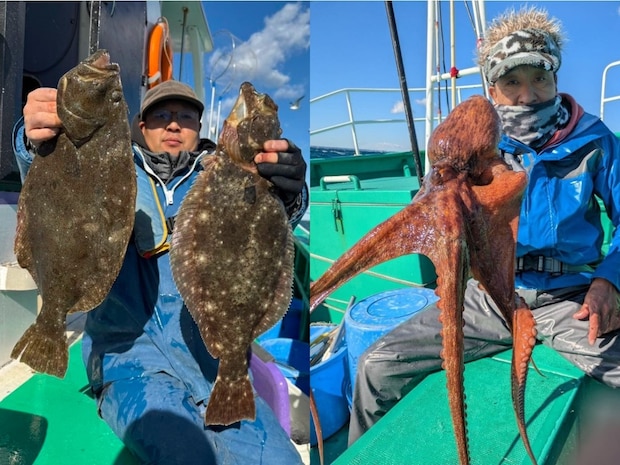 【釣果速報】茨城県長岡丸でヒラメ・マダコがテンポ良く上がる!船長がこれから乗船する人にアドバイスを伝授!爆釣したい方は必見!
