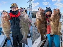 【釣果速報】静岡県魚磯丸でオオモンハタ＆ホウキハタの人気コンビゲット！！2025年の締めくくりに迫力のファイトを楽しみませんか？