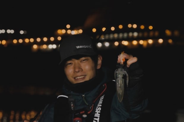 繊細なアタリを取ってキャッチ