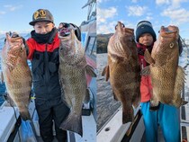 【釣果速報】静岡県魚磯丸でオオモンハタ＆ホウキハタの人気コンビゲット！！2025年の締めくくりに迫力のファイトを楽しみませんか？