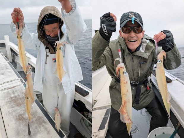 【釣果速報】静岡県魚磯丸でMAX45cmの胴長ヤリイカ確保！ビッグサイズの高級イカを今こそ狙いに行こう！