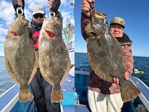【釣果速報】千葉県第三松栄丸で4.48kgのデカヒラメGET！！さらなる大物を目指すなら船長のもとに集まれ！