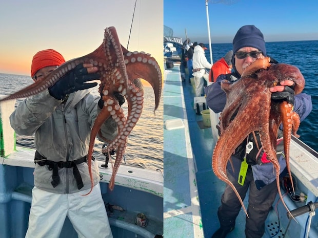 【釣果速報】茨城県幸栄丸で3.90kgの大物を筆頭にマダコが釣れまくり！冬の味覚を誰よりも早くゲットしよう！