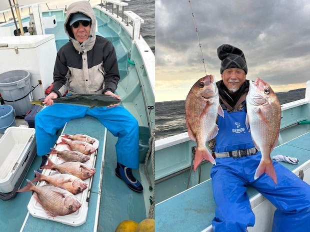 【釣果速報】神奈川県伝五郎丸でマダイGET！竿頭は7匹！ワラサ・アジ・サバなどゲストも超豊富に！