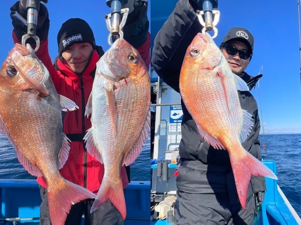 【釣果速報】茨城県のことぶき丸でマダイ・アマダイ・トラフグ・マゾイ他GET！多種多様！充実の釣行をお約束します！