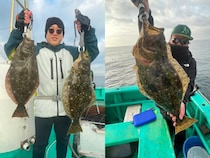 【釣果速報】茨城県植田丸で誰もがうらやむ3.40kgヒラメをキャッチ！初めて船釣りに挑戦した女性アングラーも好釣！あなたも乗船してヒラメ三昧しませんか？