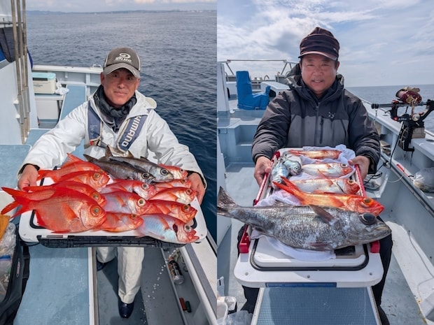 【釣果速報】神奈川県太郎丸でキンメダイ・クロムツ・メダイ・アコウダイなど豪華魚種揃う！一度の釣行でいろんな魚種に出会えるチャンス！