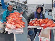 【釣果速報】クーラーボックスが真っ赤っ赤！良型キンメダイ好調でお土産キープ！神奈川県太郎丸の勢いに今後も期待大！