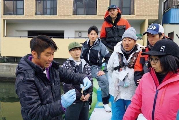 船長とお客様の写真