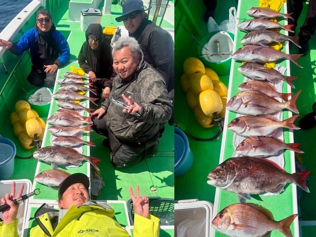 【釣果速報】強風をものともせずクロダイ・マダイのヒットが連発！神奈川県あまさけや丸の釣行でクーラーボックスを人気魚種でいっぱいにしよう！