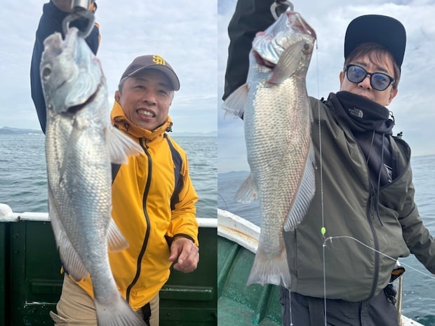 【釣果速報】和歌山県遊漁船 Fish Onでクログチ全員安打！最大50cm！おいしい魚を超新鮮な状態で食べられるのは釣り人の特権です！