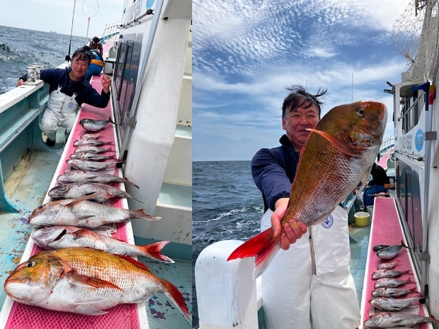 【釣果速報】なんて映える釣果写真なんだ！5.20kgのマダイを順調にゲット！神奈川県正海丸でどでかいターゲットを獲ろう！