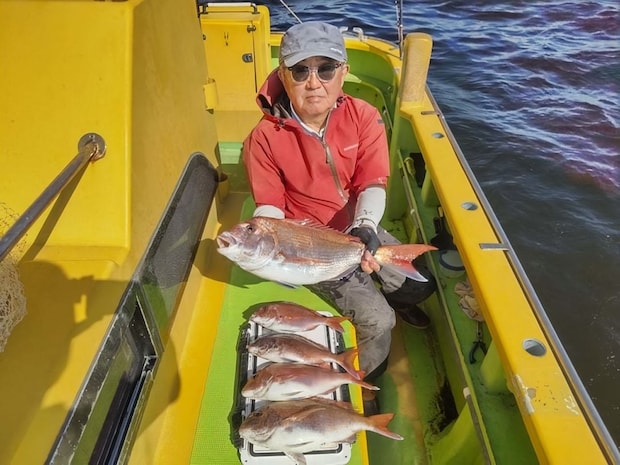 【釣果速報】神奈川県鴨下丸kawanaでマダイ絶好調！トップ3.50kg！今後はますます大鯛の数釣りが楽しめるそうですよ！