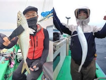 【釣果速報】神奈川県かりゆし丸で38cmのアジをキャッチ！ゲストも充実！充実の釣行をお約束します！