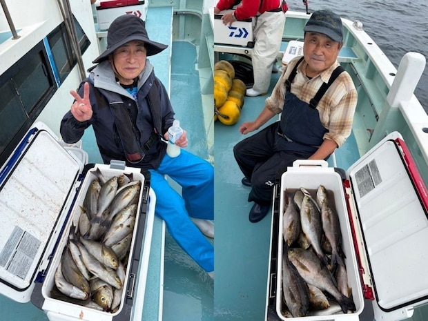 【釣果速報】神奈川県伝五郎丸で朝からイサキ好調！竿頭は80匹！クーラーをいっぱいにしたい方は神奈川県伝五郎丸へ急げ～！