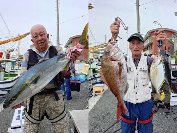 【釣果速報】雨も敵じゃない!神奈川県の愛正丸でアジ・ワラサ・マダイなどゲット!楽しみたい人は即予約を!