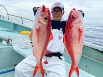 【釣果速報】静岡県久寿丸でオナガダイが快釣！サイズも最大3.80kgと釣りごたえバッチリ！三連休は真っ赤なターゲットを狙いに行きませんか？