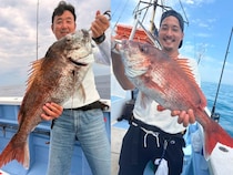 【釣果速報】茨城県不動丸で5.70kgの巨大マダイ釣れる！良型ウマズラもキャッチ！順調にサイズアップしているターゲットをキャッチしに行こう！