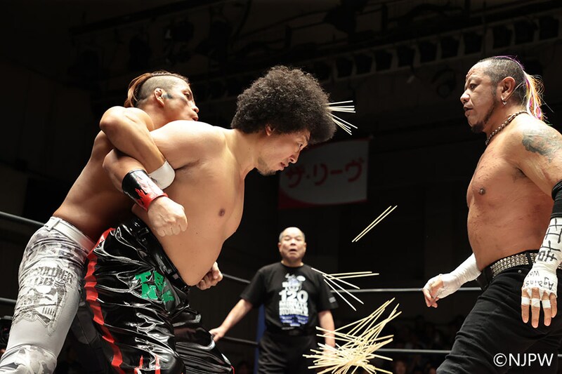 【新日本/石森太二興行】ザ・リーヴCM出演者によるランブル実現 石森がNOAH勢と邂逅、ダンプもサプライズ参戦