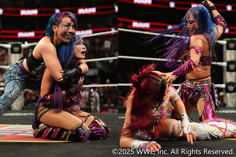 【WWE】タッグ対決へカイリがイヨとの一騎打ちに勝利 アスカと試合後襲撃でKO