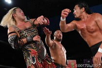 【DDT】樋口がKO-Dタッグ前哨戦制して王者・飯野&納谷をバッサリ 「このベルトは歴史ある重いベルト。それを自覚しろ!」