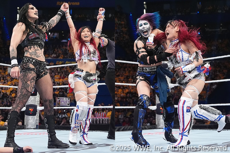 【WWE】イヨが地元凱旋・リアとのタッグでアスカ&カイリとの日本人対決に快勝