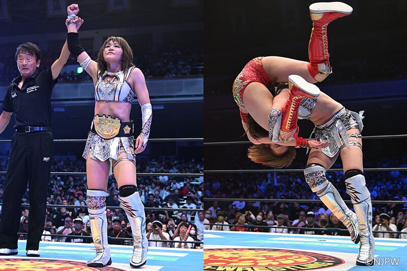 【新日本】朱里がSareeeに雪辱でIWGP女子王座返り咲き 1・4東京ドーム出場を熱望