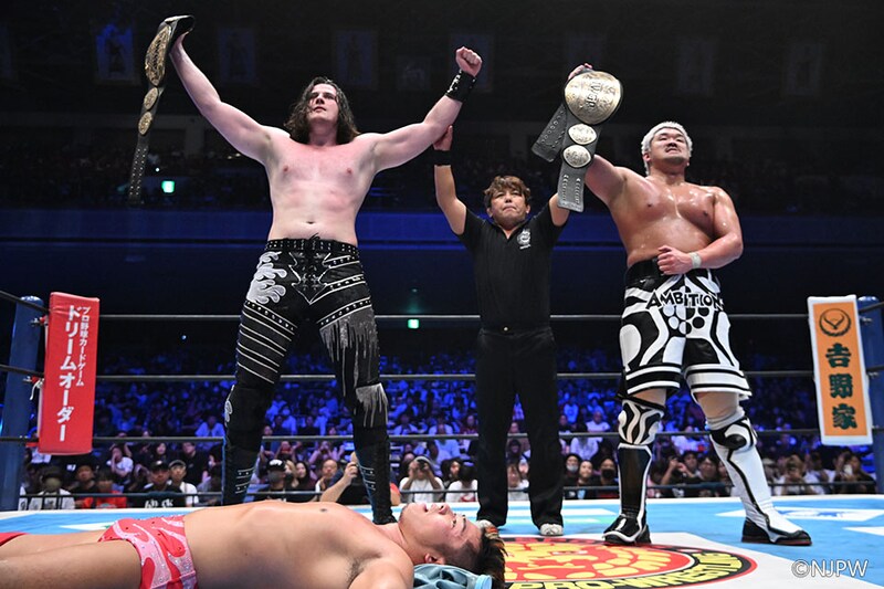 【新日本】K.O.BがIWGPタッグ熱闘初防衛 Iceが因縁の上村を返り討ち「これがプロレス・ハイだ!」