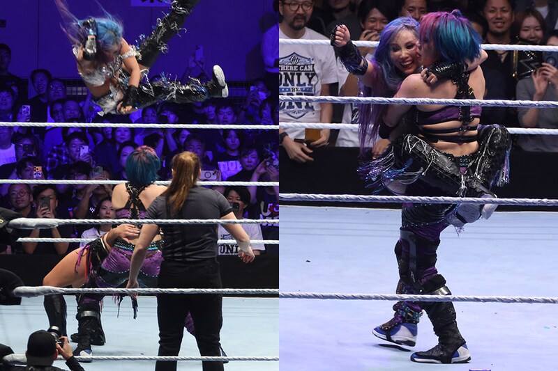 【WWE】アスカ&カイリが1年ぶり日本凱旋有終の美 好連係でベイリー&ライラ撃破