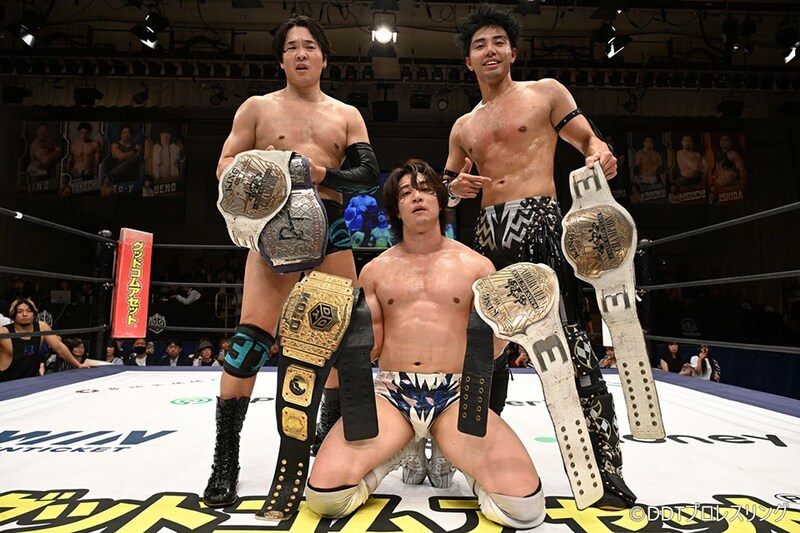 【DDT】武知が上野&To-yとKO-D6人タッグ初防衛、TAKESHITAとタッグ結成の11・3両国へ正田指名