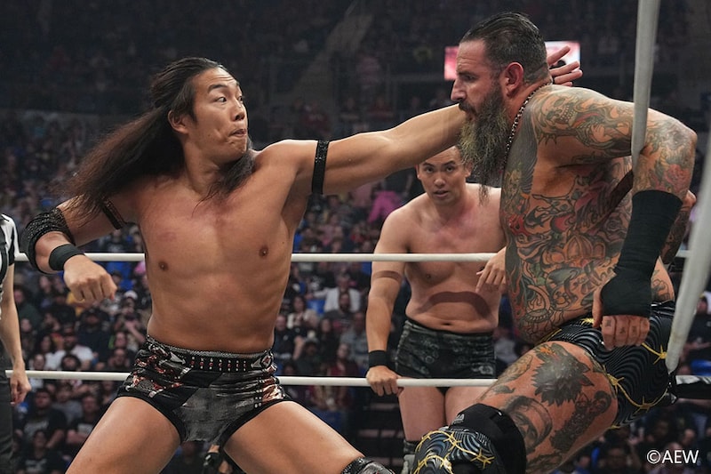 【AEW】オカダがTAKESHITAとタッグ王座挑戦も ベンディードに敗戦でユニファイド王座防衛戦が決定
