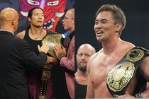 【AEW】オカダがバンディードに雪辱でAEWユニファイド王座防衛 不仲TAKESHITAに不敵な笑み