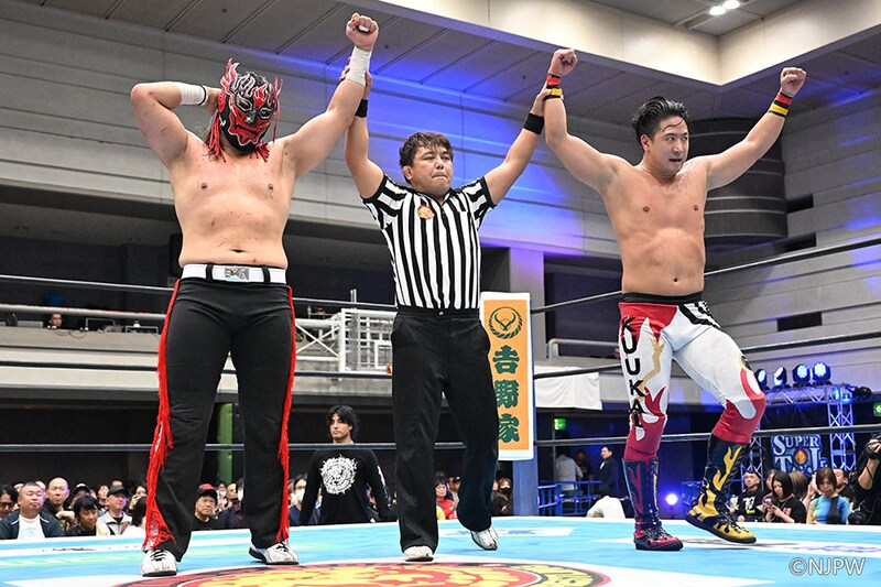 【新日本】KUSHIDA&吉岡決勝届かず デスペラードと2勝目でKUUKAI「スタート地点に立った」