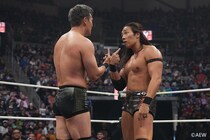 【AEW】オカダとTAKESHITAがタッグ結成で勝利も 妨害合戦で関係修復ならず