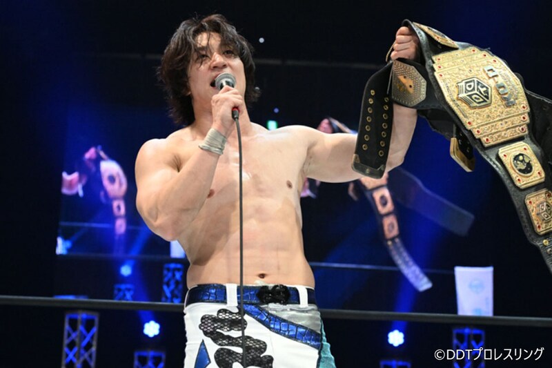 【DDT】上野が鈴木との死闘ダブルタイトル戦制してKO-D&UNIVERSAL2冠王に