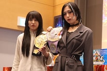 【新日本】IWGP女子王者・朱里とのダブルタイトル戦決定 STRONG女子王者・上谷が宣言「ドームに集まる何万人もの客を全員奪ってやるよ」