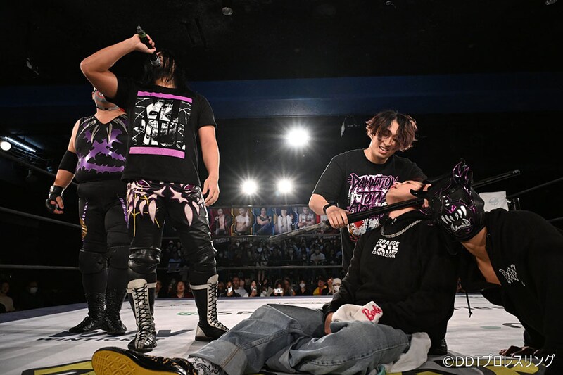 【DDT】佐々木&岡谷がMAO&KANONからのKO-Dタッグ強奪宣言 11・30後楽園での挑戦が決定