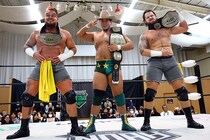 【NOAH】「レッツゴー仙台!」新GHC王者Yoshikiが清宮眼前で圧巻先勝 ハンク&タンクとの初陣王者トリオでメイン締め