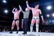 【DDT】高鹿が新日本・村島との越境タッグで快勝 旧知・塚本との遺恨勃発