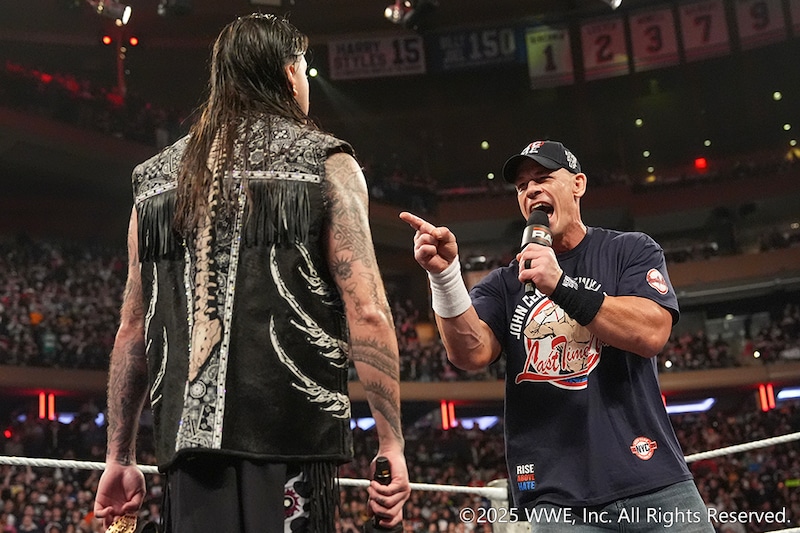 【WWE】シナが最後のロウ登場 ドミニクの要求受諾でIC王座リマッチが決定、シェイマス&ミステリオとの豪華リレーでジャッジメント・デーに快勝