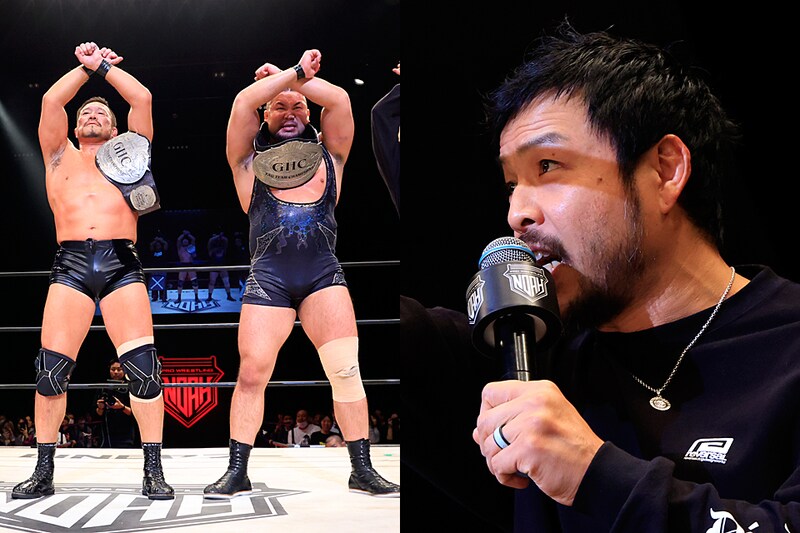 【NOAH】北宮&杉浦が2週間でGHCタッグ奪回 KENTAが杉浦に25周年対決提案「タカシの笑顔を取り戻す」