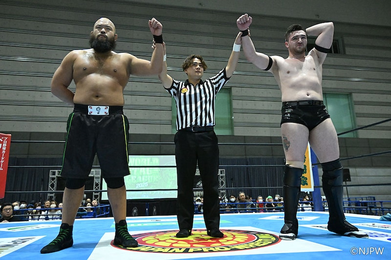 【新日本】オーカーン&ニューマン初白星 ヤング加勢でアーチャー&ゼインに逆転勝利も不穏ムード