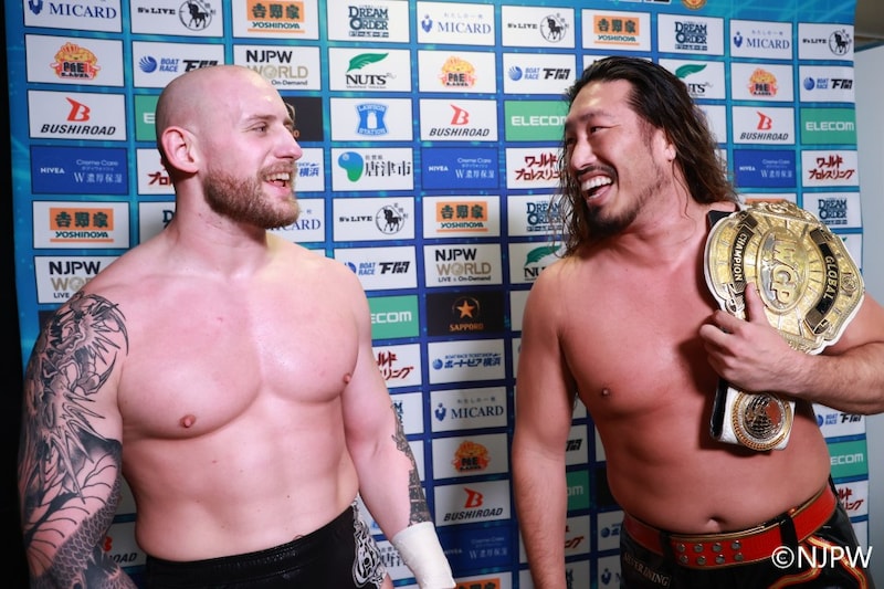 【新日本】辻&ゲイブが上昇気配 豪快合体技でH.O.Tを2タテ