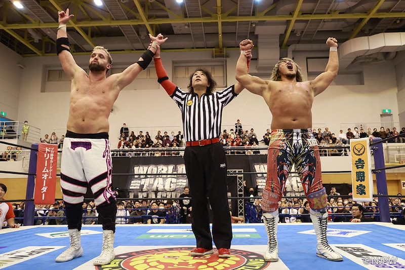 【新日本】棚橋が東北ラストマッチでWTL初白星 大岩をハイフライ葬、「愛してまーす!」締め