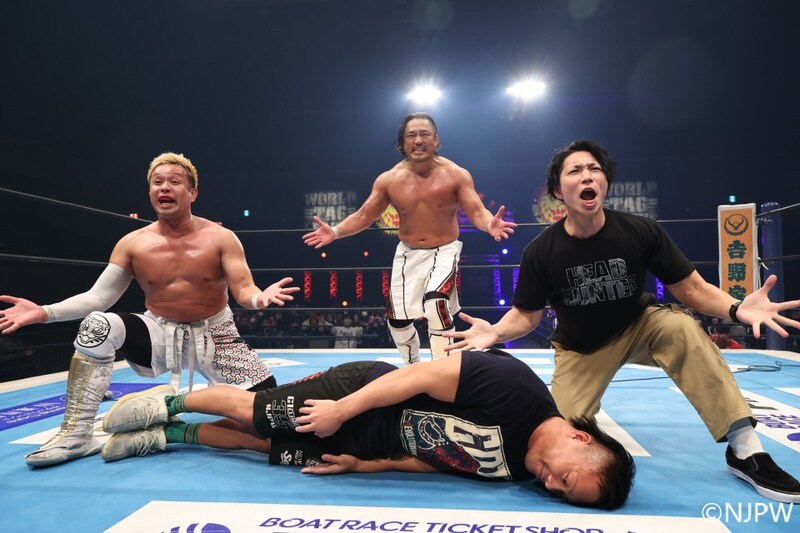 【新日本】毘沙門がWAR DRAGONS熱戦突破でAブロック首位通過 V4へ“希望に満ちたざんまい”披露