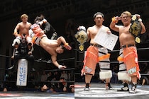 【DRAGONGATE】KAMEI&Riiitaがマンテ&デムース撃破でツインゲート快勝V1 「俺たちが最強タッグチームのジャッキーリータだ!」